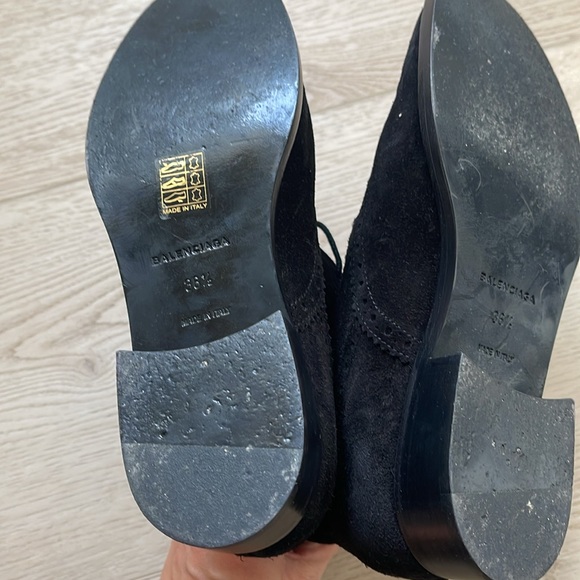 Balenciaga suede and leather boots - Picture 4 of 4